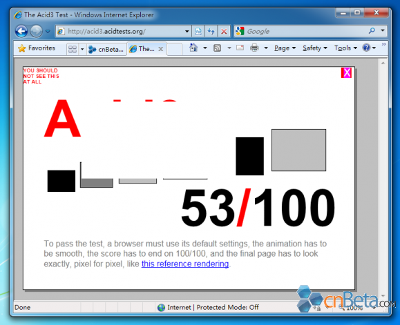 IE9 Acid3