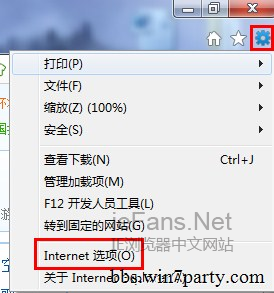 Internet选项