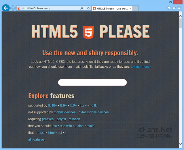 HTML5 Please