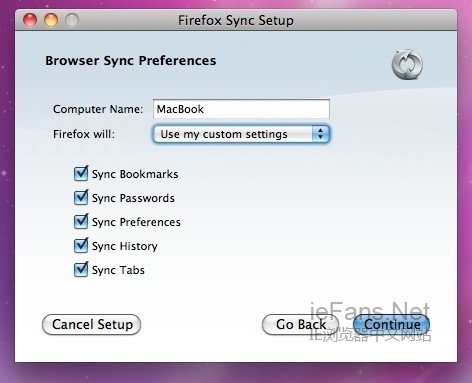 Firefox Sync